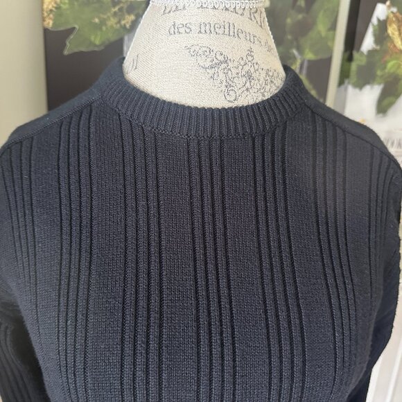 MICHAEL BRANDON MEN'S PULLOVER CREW NECK SWEATER:PRE-OWNED BLACK LARGE - Picture 4 of 11